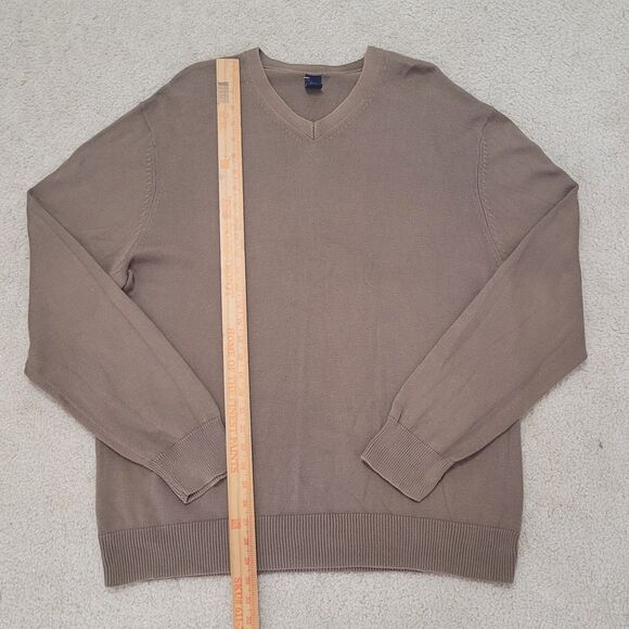 Vtg Gap Sweater Mens XXL Brown V-neck  Preppy Lightweight Career Casual Y2K - Picture 6 of 15